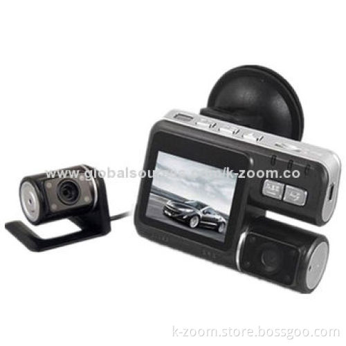 Car Black Box, 2 Channels, Maximum 1,920 x 1,080P/25fps Front